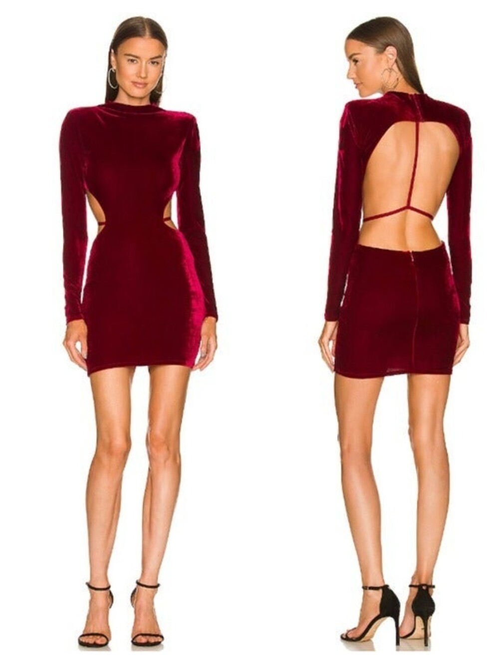 EUC Michael Costello x Revolve Zola Mini Dress in Burgundy